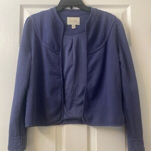 Inge Designed in Seatle open blazer from Norstrom long sleeves navy crown color